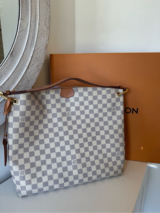 Louis Vuitton Handbags - Louis Vuitton GRACEFUL Damier Azur Tote Purse Hobo With Box + Dust Bag